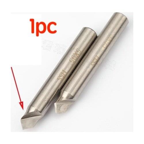 1pc HSS 95 Small End Flat Milling Cutter Perforating Flat with Anti-punch Fixture for lock smith tool key copy machine