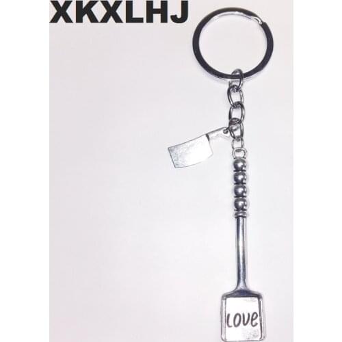2018 Fashion Jewelry Chef Tool Knife Keychain, Shovel Keychain, Fries Keychain Elegant Gift