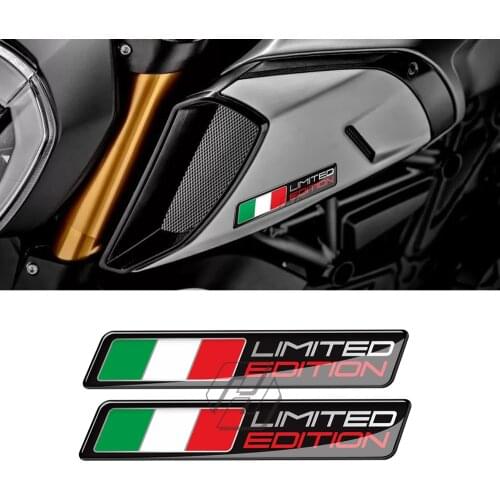 3D Motorcycle Decal Italy Flag Stickers Italia Limited Edition Sticker Case for PIAGGIO VESPA Aprilia Ducati for Car Decals