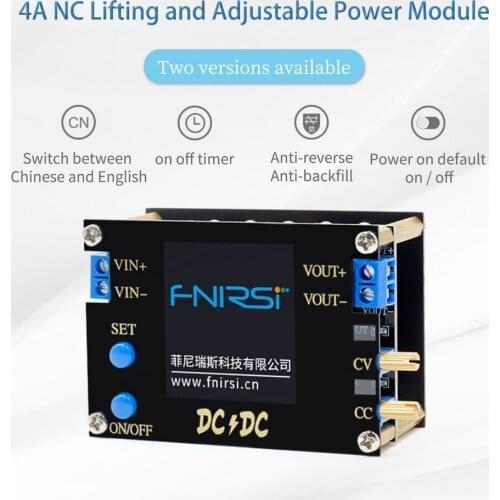 DC DC Automatic Boost/Buck Converter CC CV Power Module 0.5-30V 3A 35W/4A 50W Adjustable Regulated Power Supply Voltmeter