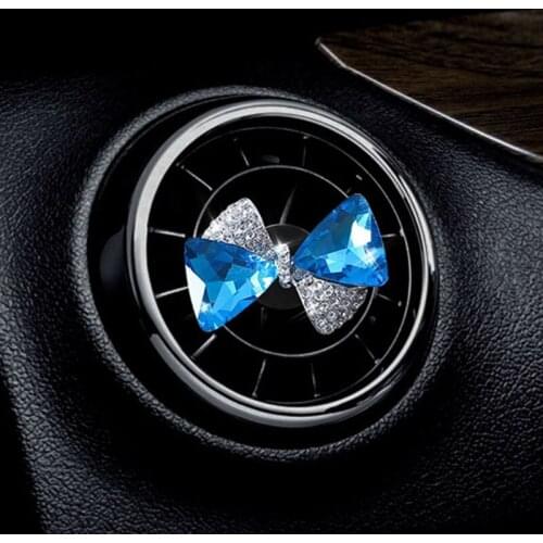 A70F Car Air Freshener Holder Cute Bow Perfume Clip Creative Design Automotive Interior Trim for Air Environment Fresher
