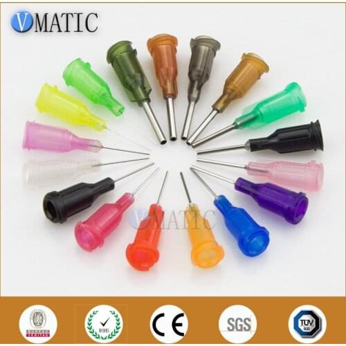 Free Shipping Wholesales 1000Pcs General Purpose Needle Tips 14G-27G 0.5'' Inch Luer Lock Blunt Dispense Needles 1/2 Inch