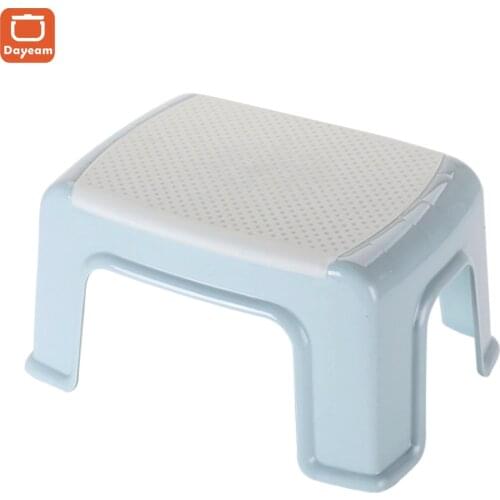 Household Plastic Stool Non-slip Step Stools with High Quality ABS Plastic Furniture Bath Bench Living Room Changing Shoes Stool