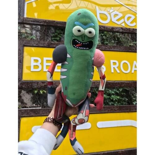 45cm Funny Plush Toys Doll Cute Pickle Rick Plush Soft Pillow Stuffed Toys for Children Kids Christmas Gifts