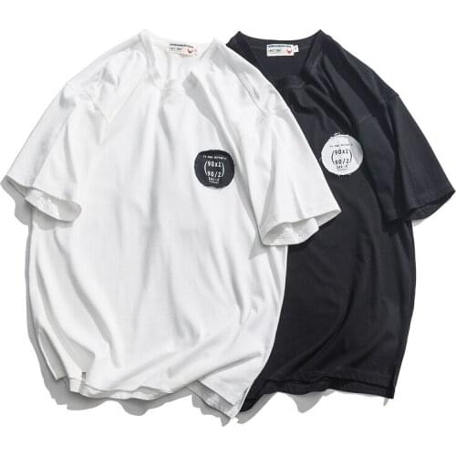 2019 Summer Hip Hop T-shirts Men Streetwear tshirt Harajuku tshirts Cotton Patchwork Casual Tops Tees for Male A662