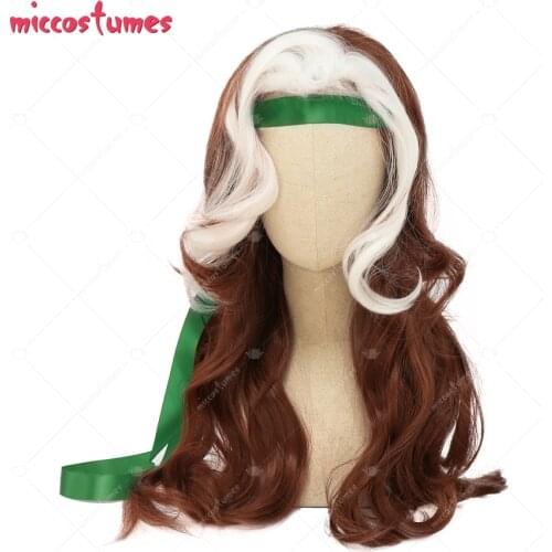 Rogue Anna Marie Curly Long Cosplay Wig