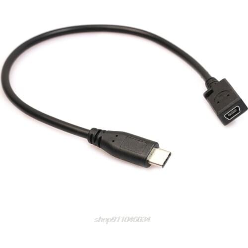 Type C USB 3.1 Male to Mini USB Female Charging Data Cable for Nexus 6P D25 20 Dropshipping
