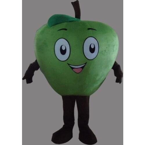 Carnival Costume Little Green Apple Mascot Costume Adult Size Free Shipping