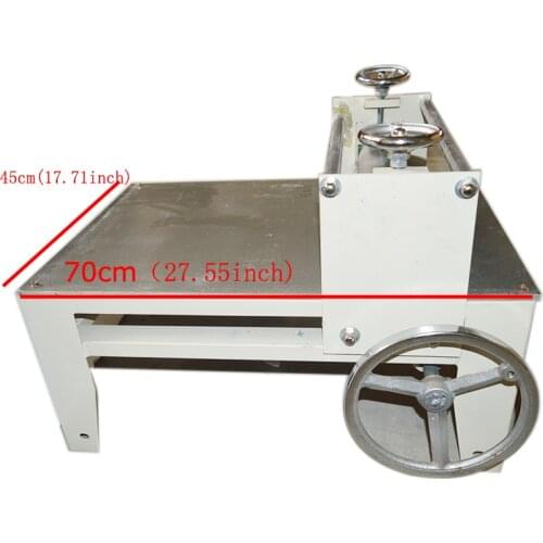 70*45cm Ceramic clay plate machine Slab Roller for Clay, Heavy Duty, Portable, Tabletop, Adjustable, No Shims