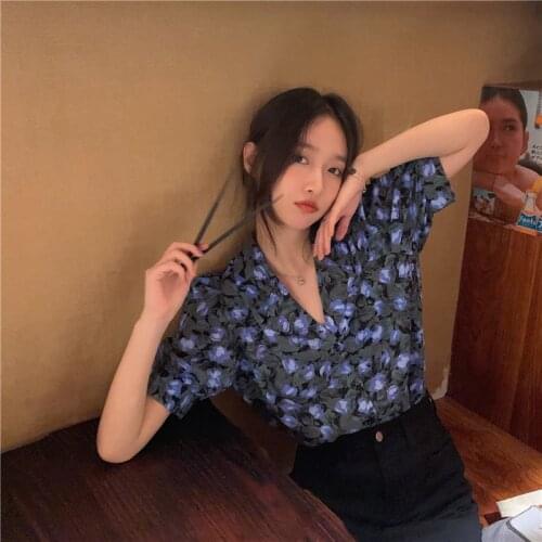 Блузки с принтом KIMOKOKM China At AliExpress