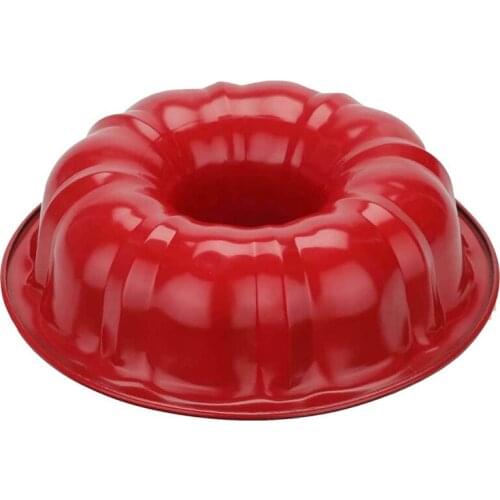 LUDA Round Non Stick Fluted Cake Pan Tin Ring Round Baking Tray Bakeware Mould Pan For Donut, Muffin, Cake, Cookie, Pudding