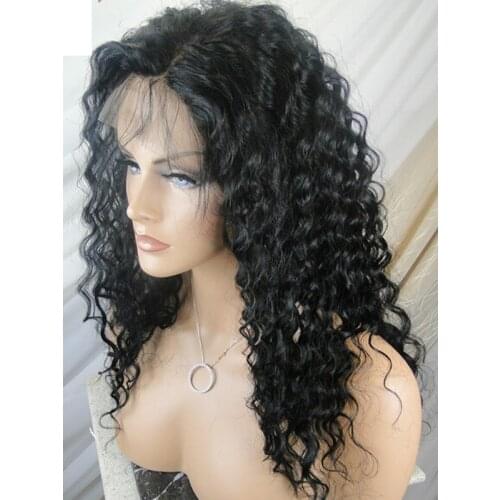 LUFFYHAIR 5*4.5 Silk Base Full Lace Curly Human Hair Wig Brazilian Remy Hair Pre Plucked Hairline With Baby Hair Lace Wigs