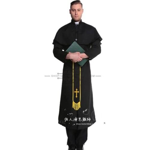 Clergy robes Pastor clothing Nuns Halloween Cosplay