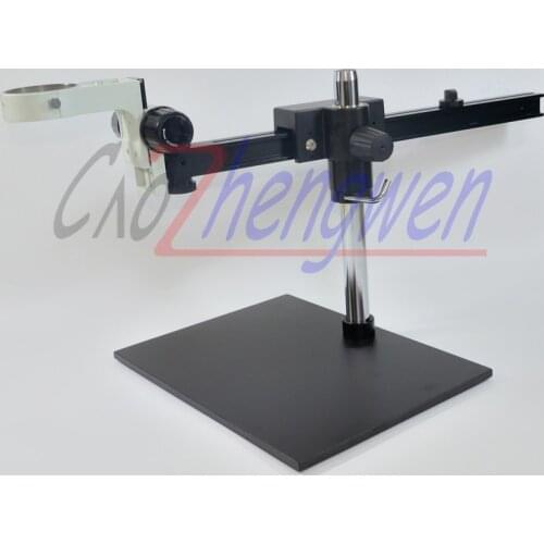 FYSCOPE Single Arm Boom Stand for Stereo Microscopes - Square Arm, Pin Mount, 76mm Focus Block