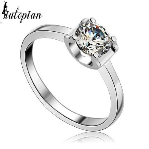 Iutopian Brand Valentines Day Gift Unique Series Ring Anels For Woman With Top Quality CZ Birthday Gift 1#UR001