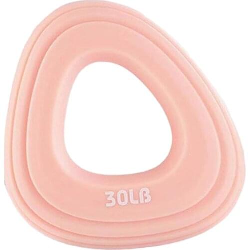 Silicone Strength Finger Hand Grip Muscle Power Training Ring Exercise 30LB Pink