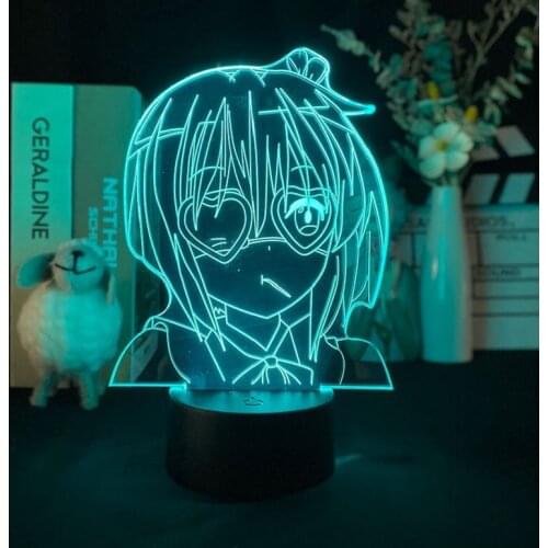 APP Control LED Table Lamp Love Chunibyo Other Delusions Rikka Takanashi 3D Night Sensor Light Anime Nightlight Kids Decor Gift