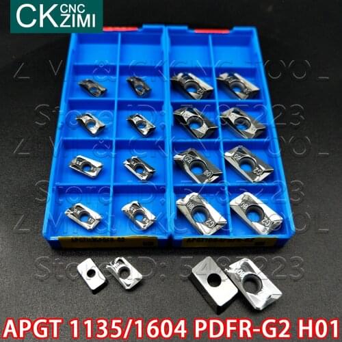 APGT1135PDFR-G2 H01 APGT1604PDFR-G2-MA H01 Carbide blade milling inserts CNC Machine tools indexable insert APGT for aluminum