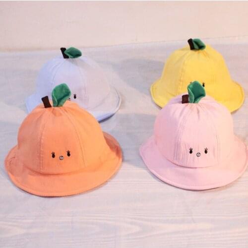 Spring/summer children fisherman hat kids boys girls basin hat cute cartoon sun cap baby shade fisherman hat beach headdress