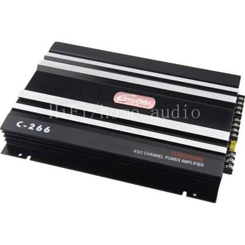 12V Lemanzi C-266 car audio subwoofer four-way power amplifier, car 4-channel high-power 1000W power amplifier board