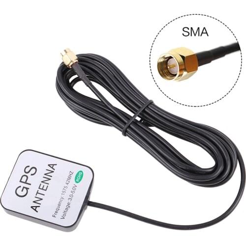 2M Car GPS Antenna SMA Cable GPS Receiver Auto Aerial for Car Navigation