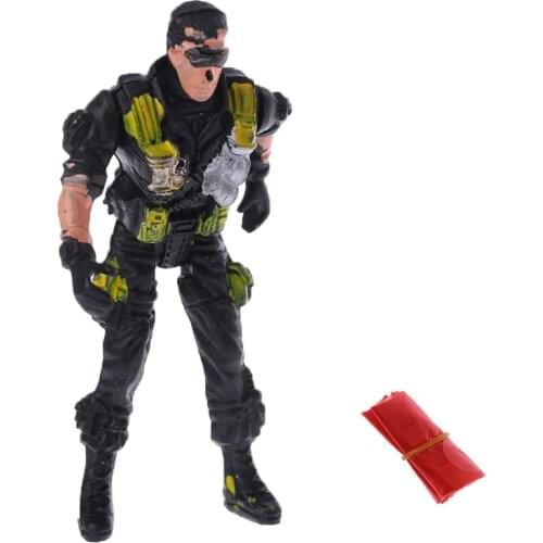 9cm Paratroopers Parachute Soldiers Kids Children Outdoor Sports Hand Throw Toy