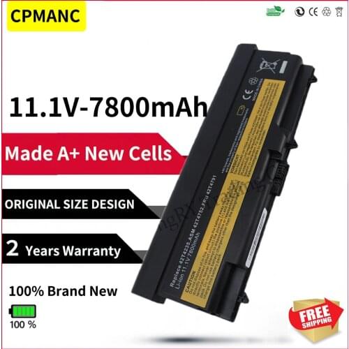 9cells 7800mAh Battery For Lenovo ThinkPad L410 L412 L420 L421 L510 L512 L520 SL410 SL510 T410 T410i T420 T510 T520 Edge 14"
