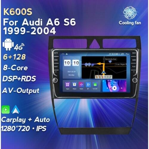Android 11 RDS DSP CarPlay Car Radio Multimedia Video Player Auto Stereo GPS For Audi A6 C5 1997-2004 S6 RS6 2DIN NO DVD