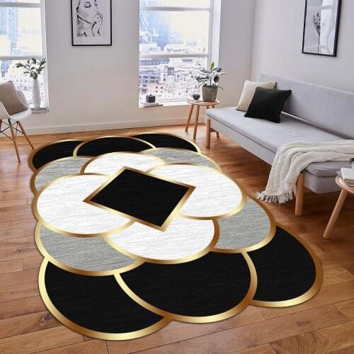 MS1000 Decorative Carpet Non-Slip Base Rug Fabric Kitchen Livingroom Accessory Modern Original bedroom decor living room home