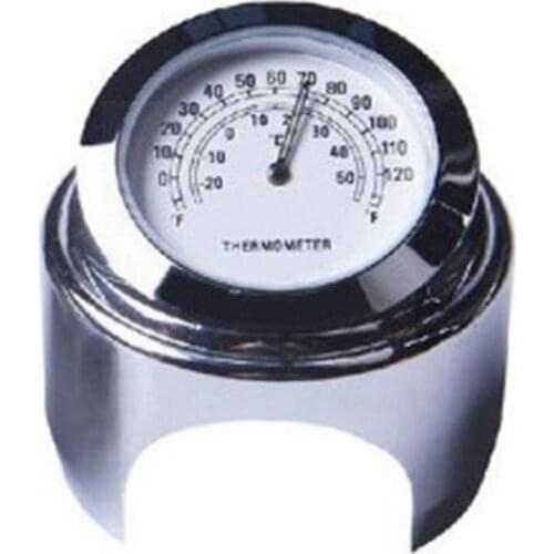 Motorcycle Modification Parts Clock Temp Thermometer For 22-25mm Gauge Bicycle Color Black Handlebar Motorbike White N6R0