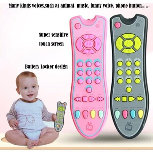 Baby Toys Music Mobile Phone TV Remote Control Early Educational Toys Electric Numbers Remote Learning Machine Toy Gift for Baby