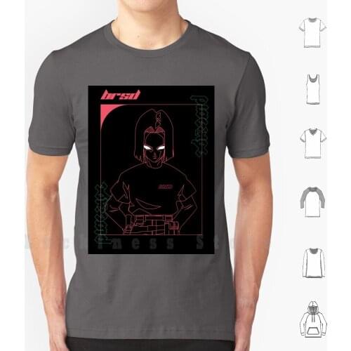 Android 17 X Brsd T Shirt Big Size 100% Cotton Dbz Android17 Android Streetart Graffiti Cell Frieza Anime Manga