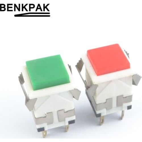 Spring return push & self locking button switch no lights