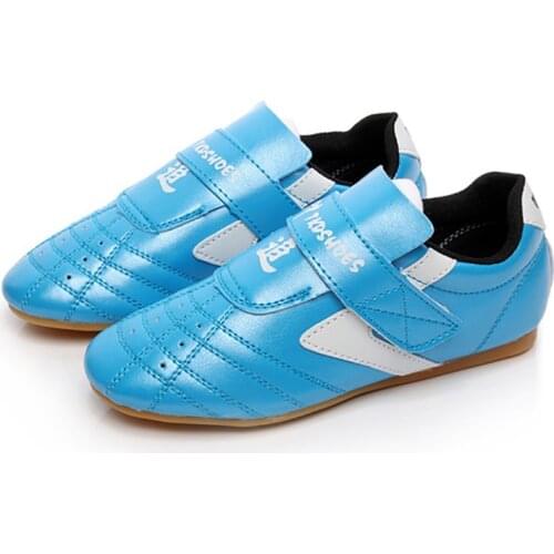 USHINE blue sports shoes Kung Fu Wushu Taichi Karate Martial Arts Wrestling sneakers Taekwondo shoes Children Adult