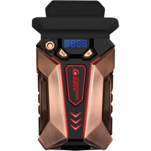 Laptop PC Cooler Smart Temperature Control Exhaust Fan Radiator with Display Screen - 9V Storm Version