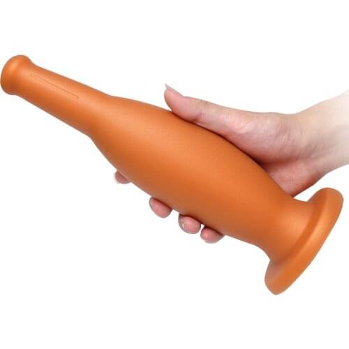 Hot Selling Huge Anal Plug Dildo Adult Sex Toys Women Men Vaginal Anal Big Butt Plug Bottle Shape Dildo Deep Thrust Vaginal Anal