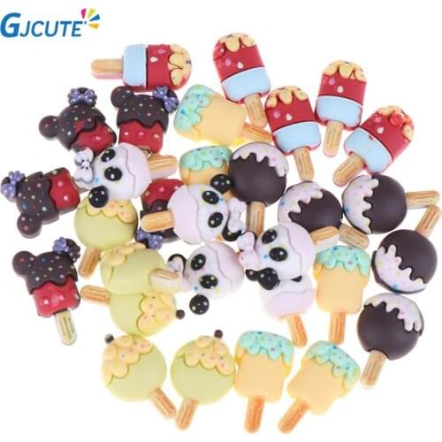 5Pcs 1:12 1:6 Dollhouse Miniature Popsicle Ice Cream Dolls Kitchen Food Toys DIY Simulation Toy For Children