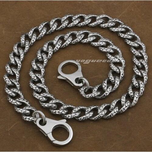 14" ~ 36" 316L Stainless Steel Mens Biker Rocker Punk Wallet Chain 5A019WC(Length 24inch)