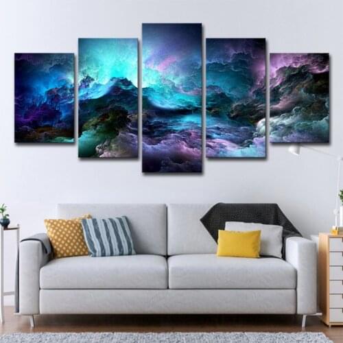 Abstract purple clouds landscape Diamond Painting 5 Piece Diy Full Square Round Drill Diamond Embroidery Mosaic Decor N912