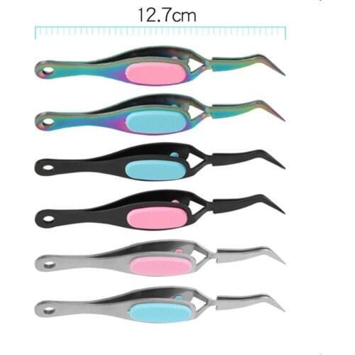 Craft Tweezers Crossing Lock Stainless Steel Reverse Grip Precision Tweezers For Jewelry Beading Electronics Laboratory Work