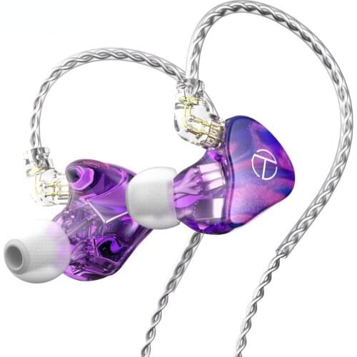 TRN X7 Resin Earphone Single Ear 7 Balanced Armature Driver Unit Headphones HIFI DJ Headset Earbuds with QDC Cable