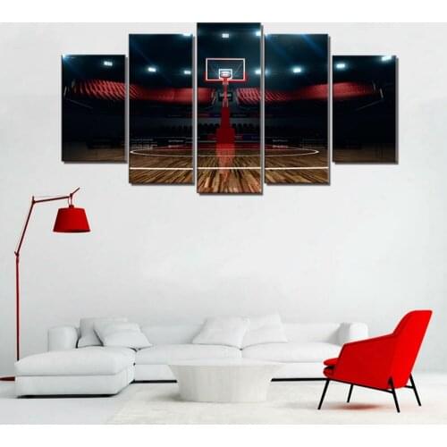 Basketball Court Landscape Poster Art Prints Canvas Painting for Kids Bedroom Wall Art Sport Picture Home Wall Decor Wholesale