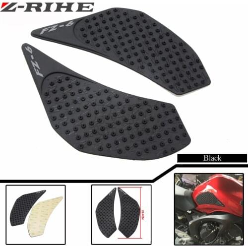 Motorcycle Anti slip Tank Pad 3M Side Gas Knee Grip Traction Pads Protector Stickers For Yamaha FZ6 FZ-6 FZ 6 fz6 2006 2007-2010
