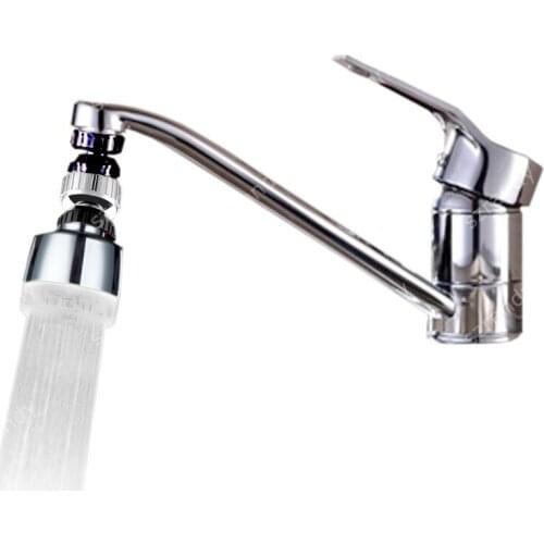 Drop Shipping New LED Water Faucet Light White Glow Shower Head Kitchen Tap Aerators