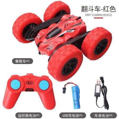 Rolling stunt car 360-degree dump truck remote control car cross-country car rechargeable racing childrens toy boy car