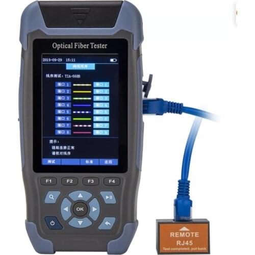 S710 mini-pro OTDR Reflectometer 9 functions in 1 device OPM OLS VFL Event Map RJ45 Ethernet Cable Sequence Distance Tracker
