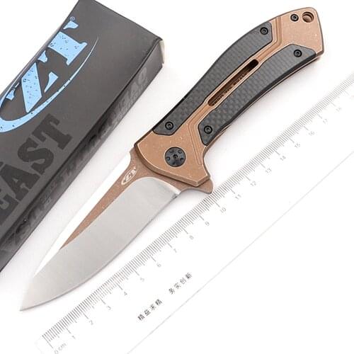 JUFULE 0801 CF ball bearing Folding Knife D2 Steel Carbon Fiber Daily vegetables fruit Kitchen Knives Utility Outdoors EDC Tools