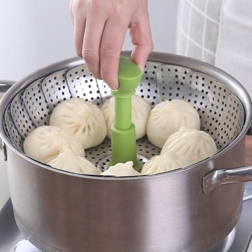 Stainless Steel Folding Steamer Baske Telescopic Steamer Vegetable Fish 9 inches