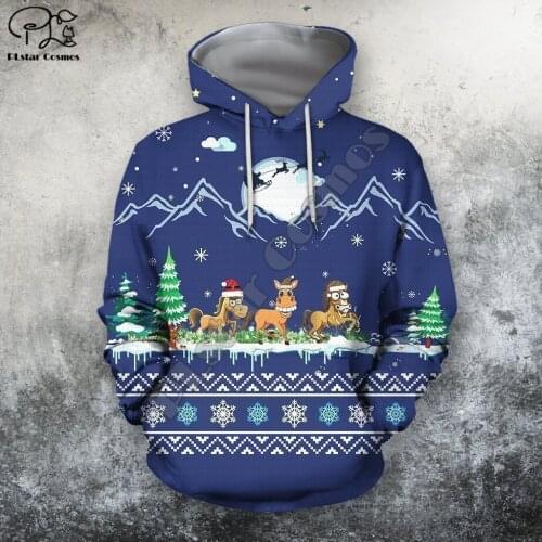 PLstar Cosmos Merry Christmas Santa Claus 3D Printed Hoodies Sweatshirts Zip Hooded For Men And Women Casual Streetwear Style-11