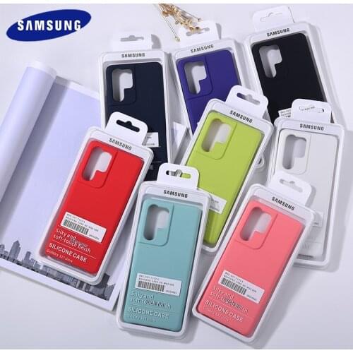 Samsung Galaxy S21 Plus S21 Ultra Silky Liquid Silicone Case Soft-Touch Full Prevention Cover For Galaxy S21 S21+S21 Ultra & Box
